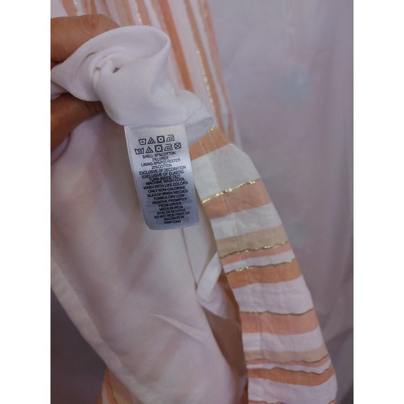 Haute Hippie Kids Style flutter‎ sleeve, tiered peasant Dress Maxi Lined Sz 12 - Picture 10 of 14